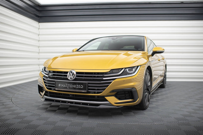 Maxton frontsplitter til Volkswagen Arteon R-Line Sedan / Shooting Brake Mk1 – blank sort – billede 1 af 5