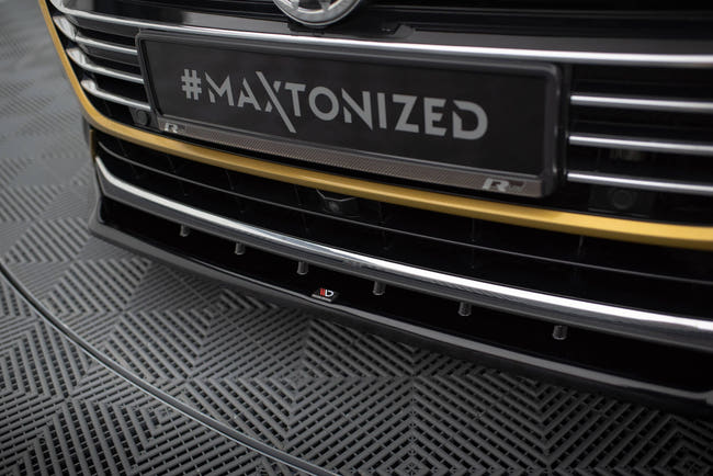Maxton frontsplitter til Volkswagen Arteon R-Line Sedan / Shooting Brake Mk1 – blank sort – billede 2 af 5