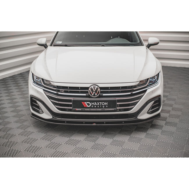 Maxton frontsplitter til Volkswagen Arteon R-Line Sedan / Shooting Brake Mk1 Facelift – blank sort – billede 2 af 4
