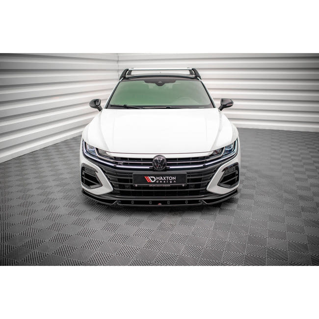 Maxton frontsplitter til Volkswagen Arteon R Sedan / Shooting Brake Mk1 Facelift – blank sort – billede 2 af 5