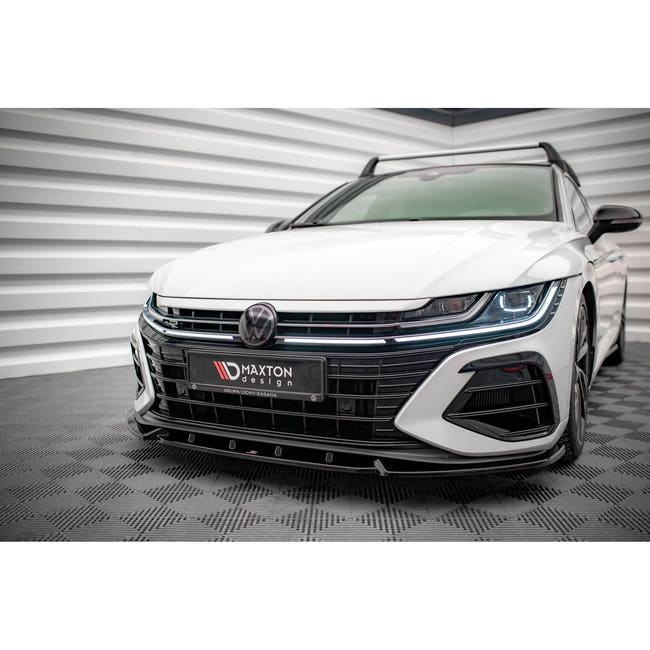 Maxton frontsplitter til Volkswagen Arteon R Sedan / Shooting Brake Mk1 Facelift – blank sort – billede 1 af 5