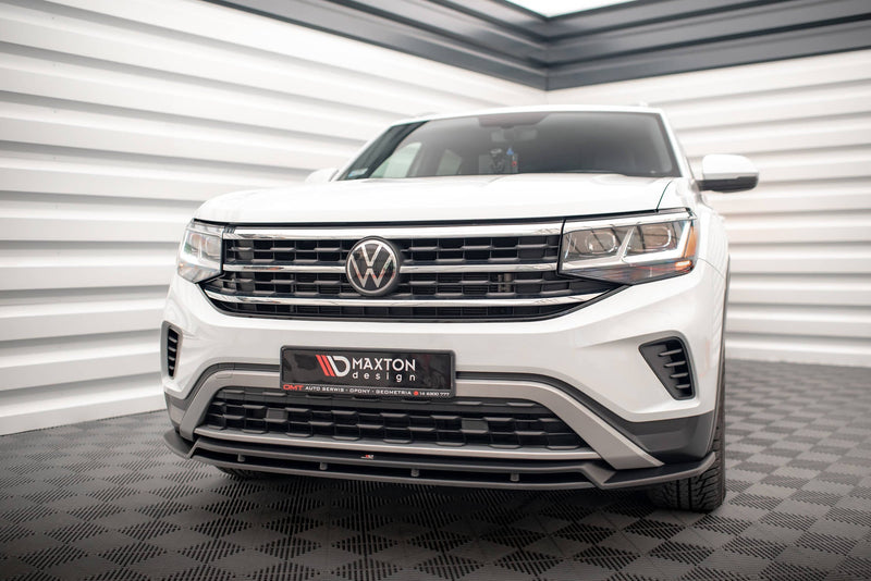 Maxton frontsplitter til Volkswagen Atlas Cross Sport – blank sort – billede 1 af 6