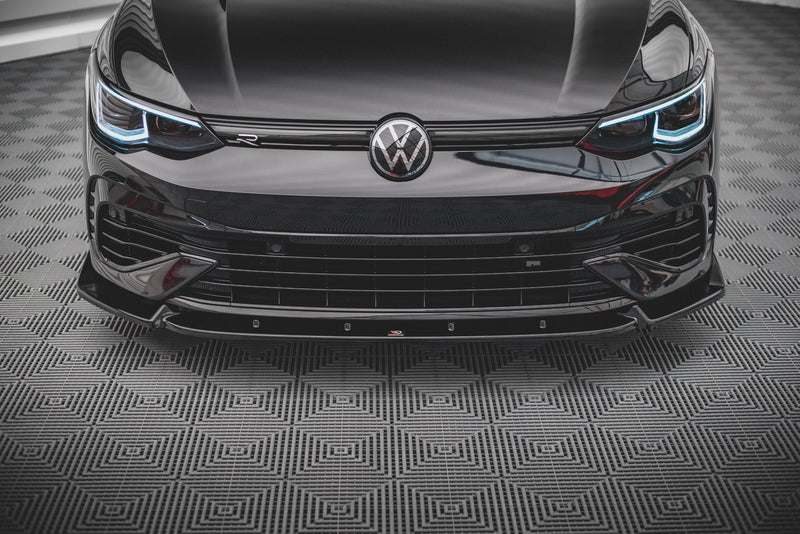 Maxton frontsplitter til Volkswagen Golf R Hatchback / Variant Mk8 – blank sort – billede 2 af 5