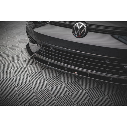 Maxton frontsplitter til Volkswagen Golf R Hatchback / Variant Mk8 – blank sort – billede 3 af 5