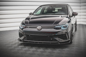 Maxton frontsplitter til Volkswagen Golf R Hatchback / Variant Mk8 – blank sort – billede 1 af 5