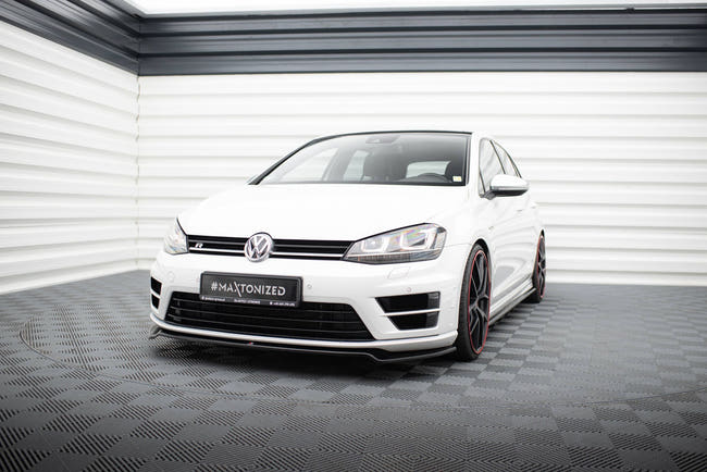 Maxton frontsplitter til Volkswagen Golf R / R-Line Mk7 – blank sort – billede 1 af 5