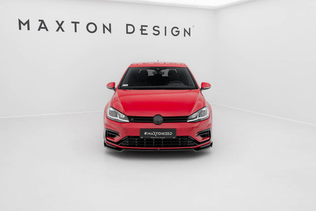 Maxton frontsplitter til Volkswagen Golf R / R-Line Mk7 Facelift – blank sort – billede 2 af 5