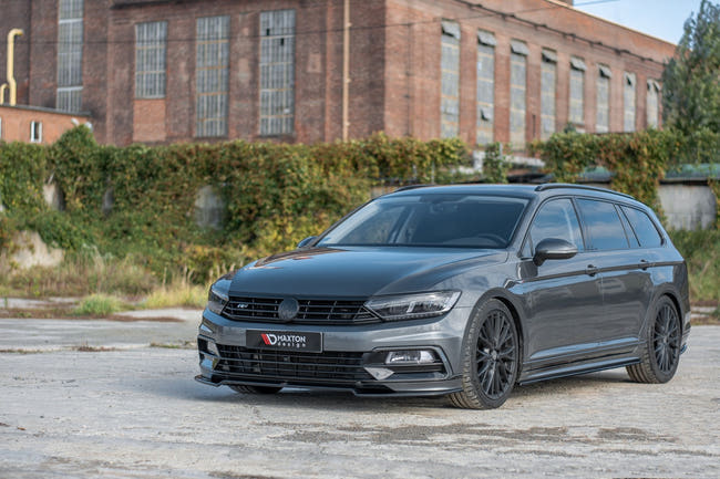 Maxton frontsplitter til Volkswagen Passat R-Line B8 – blank sort – billede 1 af 7
