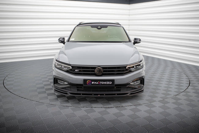 Maxton frontsplitter til Volkswagen Passat R-Line B8 Facelift – blank sort – billede 2 af 6