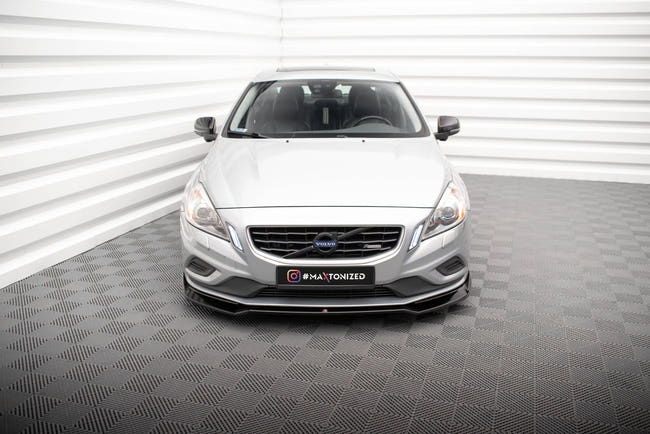 Maxton frontsplitter til Volvo S60 R-Design Mk2 – blank sort – billede 2 af 5