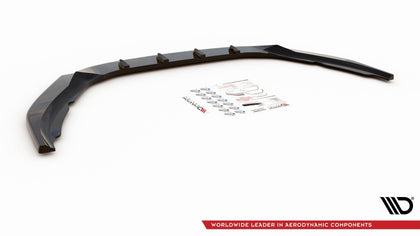 Maxton frontsplitter til Volvo S60 R-Design Mk2 Facelift – blank sort – billede 4 af 4