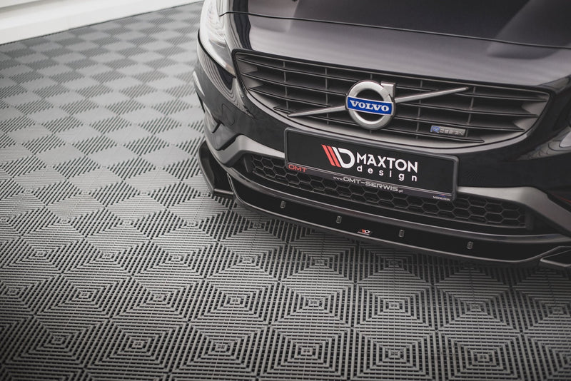 Maxton frontsplitter til Volvo S60 R-Design Mk2 Facelift – blank sort – billede 2 af 4