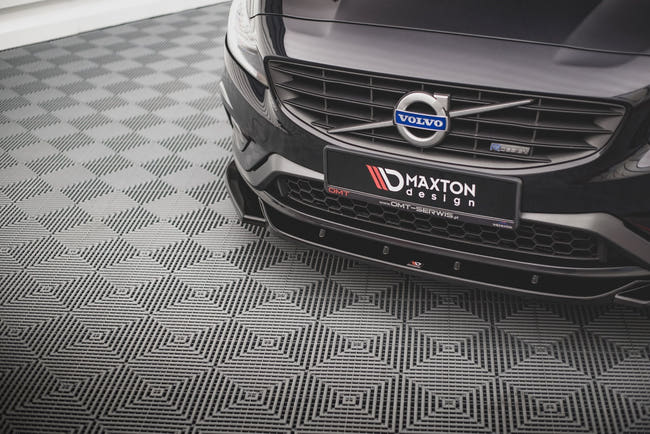 Maxton frontsplitter til Volvo S60 R-Design Mk2 Facelift – blank sort – billede 2 af 4