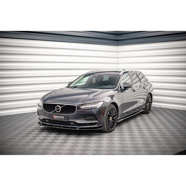 Maxton frontsplitter til Volvo V90 Mk2 – blank sort – billede 1 af 4