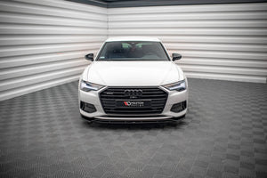 Maxton frontsplitter til Audi A6 C8 – blank sort – billede 2 af 6