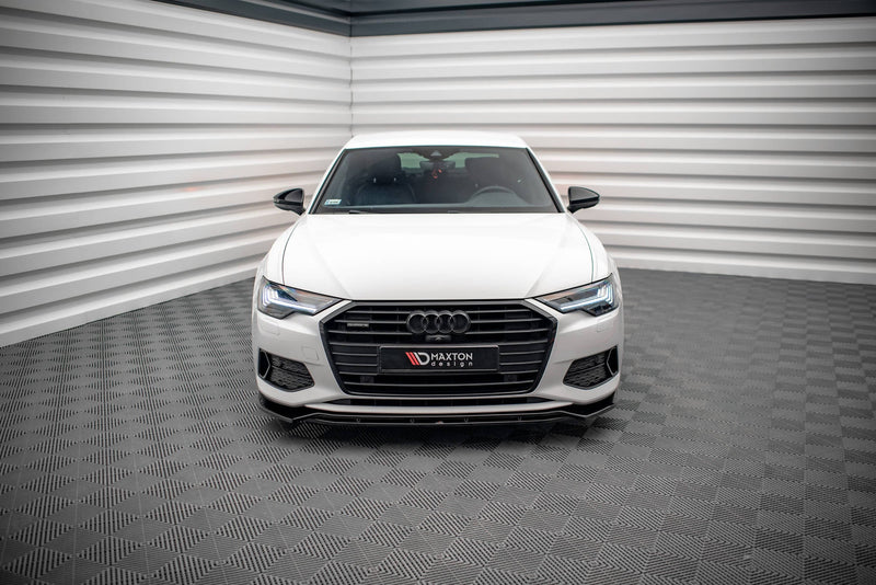 Maxton frontsplitter til Audi A6 C8 – blank sort – billede 4 af 6