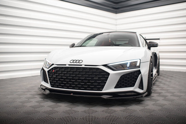 Maxton frontsplitter til Audi R8 Mk2 Facelift – blank sort – billede 1 af 5