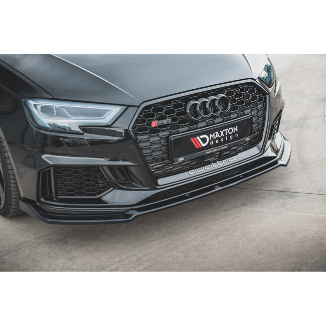 Maxton frontsplitter til Audi RS3 8V Facelift Sportback – blank sort – billede 1 af 7