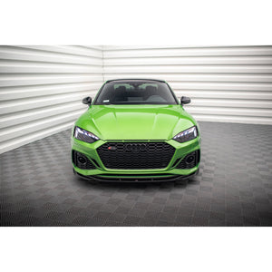 Maxton frontsplitter til Audi RS5 F5 Facelift – blank sort – billede 2 af 5
