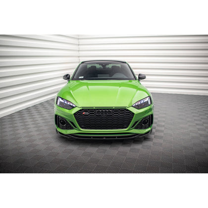 Maxton frontsplitter til Audi RS5 F5 Facelift – blank sort – billede 2 af 5