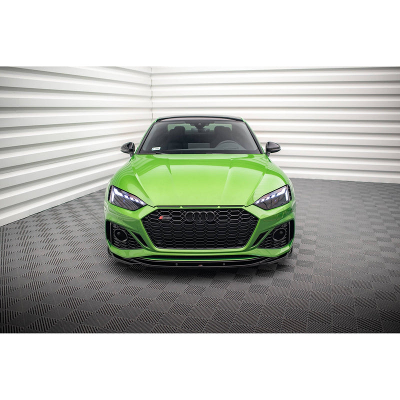 Maxton frontsplitter til Audi RS5 F5 Facelift – blank sort – billede 2 af 5