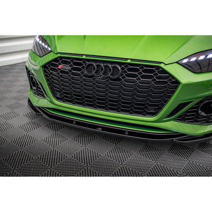 Maxton frontsplitter til Audi RS5 F5 Facelift – blank sort – billede 3 af 5