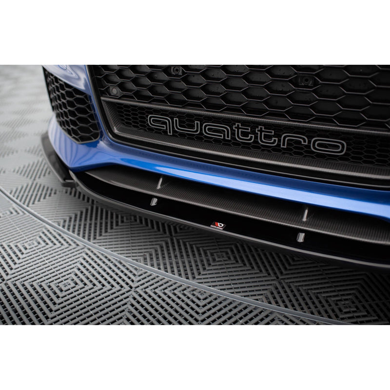 Maxton frontsplitter til Audi RS6 C7 / C7 Facelift – blank sort – billede 3 af 5