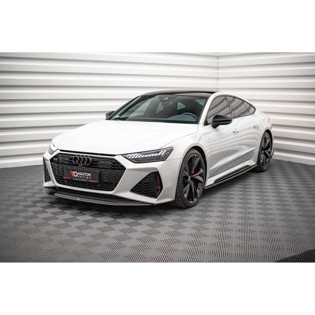 Maxton frontsplitter til Audi RS7 C8 – blank sort – billede 1 af 4