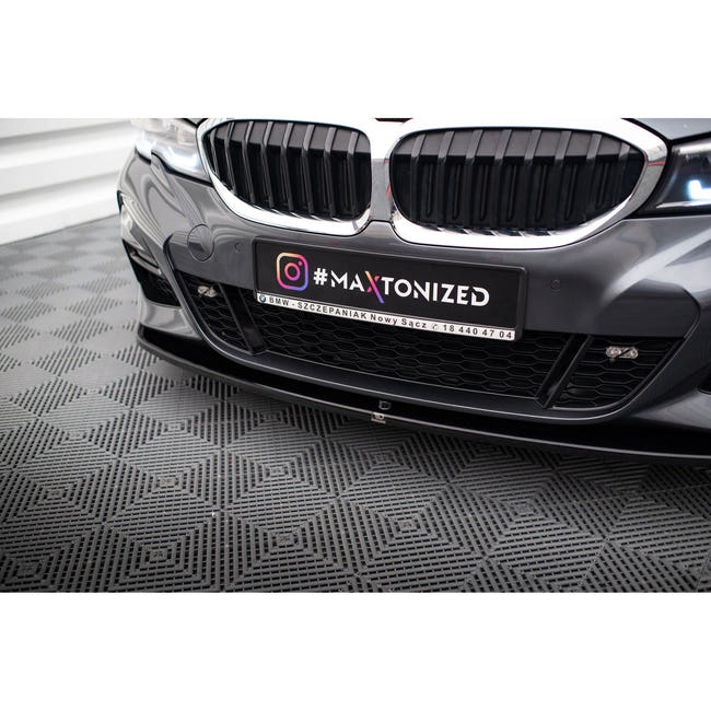 Maxton frontsplitter til BMW 3 M-Pack G20 – blank sort – billede 2 af 4