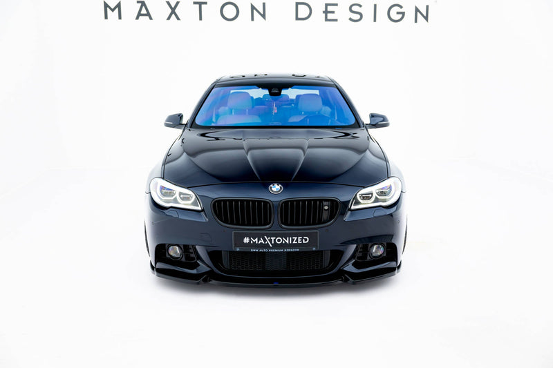 Maxton frontsplitter til BMW 5 F10/F11 M-Pack – blank sort – billede 2 af 5