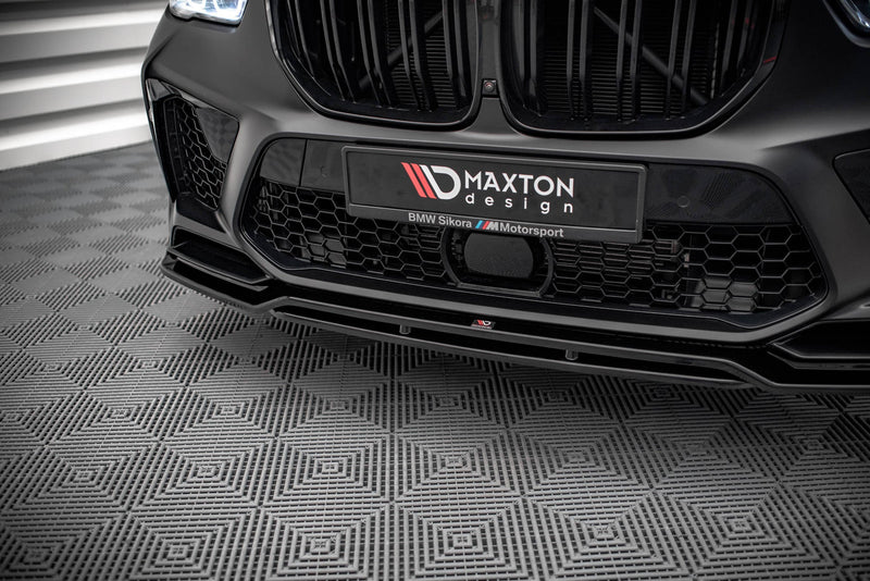 Maxton frontsplitter til BMW X5M F95 – blank sort – billede 3 af 6