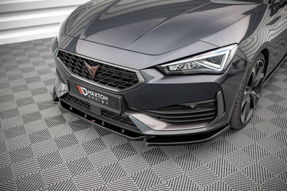 Maxton frontsplitter til Cupra Leon Mk1 – blank sort – billede 1 af 4