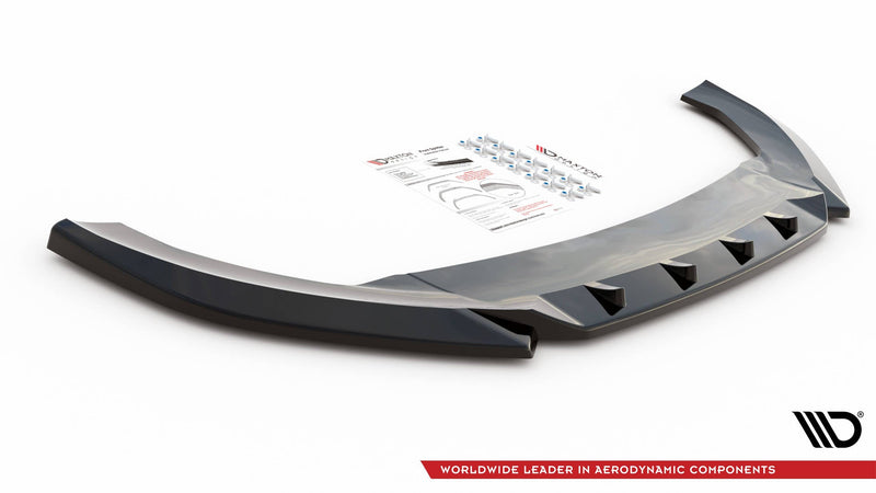 Maxton frontsplitter til Cupra Leon Mk1 – blank sort – billede 3 af 4