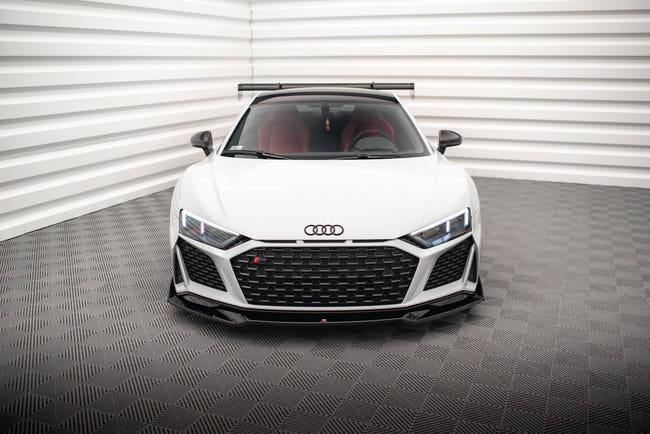Maxton frontsplitter til Audi R8 Mk2 Facelift – blank sort – billede 2 af 5
