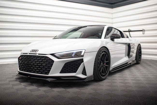 Maxton frontsplitter til Audi R8 Mk2 Facelift – blank sort – billede 1 af 5
