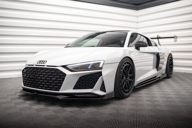 Maxton frontsplitter til Audi R8 Mk2 Facelift – blank sort – billede 1 af 5