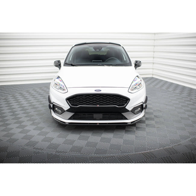 Maxton frontsplitter til Ford Fiesta Mk8 ST / ST-Line – blank sort – billede 2 af 8