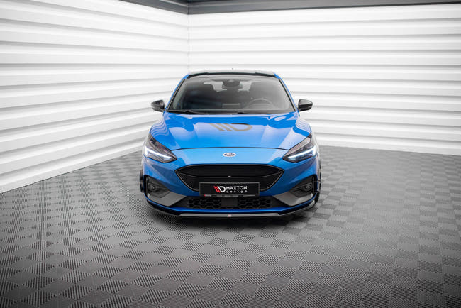 Maxton frontsplitter til Ford Focus ST / ST-Line Mk4 – blank sort – billede 2 af 5