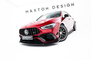 Maxton frontsplitter til Mercedes-AMG CLA 45 Aero C118 Facelift – blank sort – billede 1 af 7