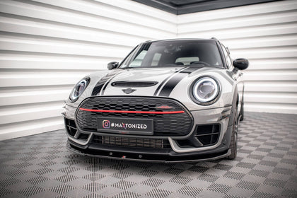 Maxton frontsplitter til Mini Cooper Clubman John Cooper Works F54 Facelift – blank sort – billede 1 af 5