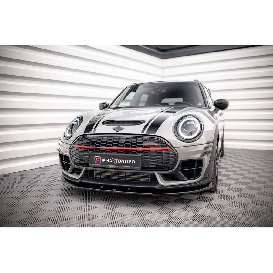 Maxton frontsplitter til Mini Cooper Clubman John Cooper Works F54 Facelift – blank sort – billede 1 af 5