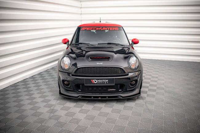 Maxton frontsplitter til Mini Cooper John Cooper Works R56 – blank sort – billede 2 af 5
