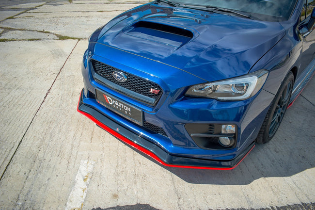 Maxton frontsplitter til Subaru WRX STI – blank sort – billede 1 af 8