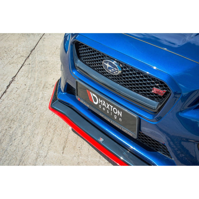 Maxton frontsplitter til Subaru WRX STI – blank sort – billede 2 af 8