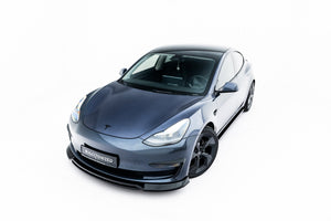 Maxton frontsplitter til Tesla Model 3 – blank sort – billede 6 af 9