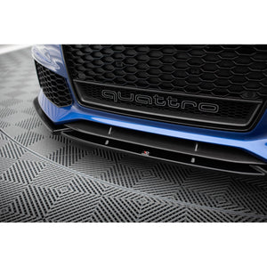 Maxton frontsplitter til Audi RS6 C7 / C7 Facelift – blank sort – billede 3 af 5