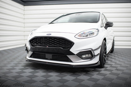 Maxton frontsplitter til Ford Fiesta Mk8 ST / ST-Line – blank sort – billede 1 af 5