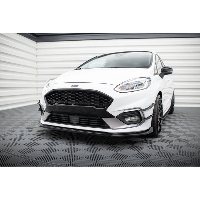 Maxton frontsplitter til Ford Fiesta Mk8 ST / ST-Line – blank sort – billede 1 af 5