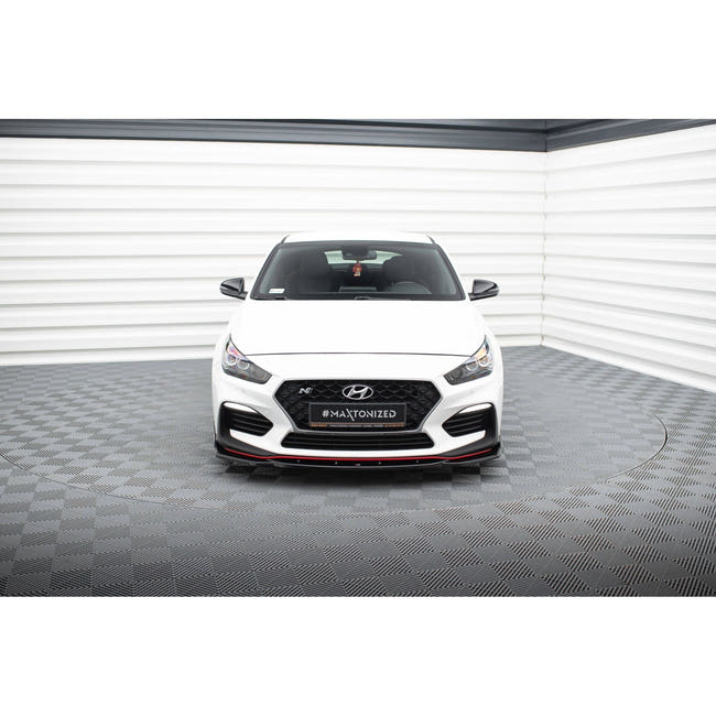 Maxton frontsplitter til Hyundai I30 N Mk3 Hatchback/ Fastback – blank sort – billede 2 af 5