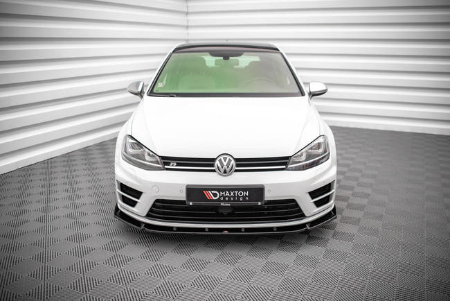 Maxton frontsplitter til Volkswagen Golf R / R-Line Mk7 – blank sort – billede 2 af 4